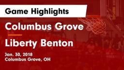 Columbus Grove  vs Liberty Benton  Game Highlights - Jan. 30, 2018