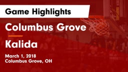 Columbus Grove  vs Kalida  Game Highlights - March 1, 2018