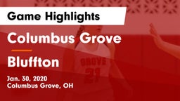 Columbus Grove  vs Bluffton  Game Highlights - Jan. 30, 2020