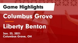 Columbus Grove  vs Liberty Benton  Game Highlights - Jan. 23, 2021