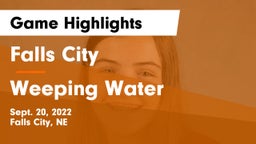 Falls City  vs Weeping Water  Game Highlights - Sept. 20, 2022
