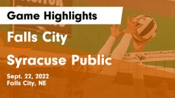 Falls City  vs Syracuse Public  Game Highlights - Sept. 22, 2022