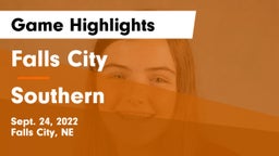 Falls City  vs Southern  Game Highlights - Sept. 24, 2022