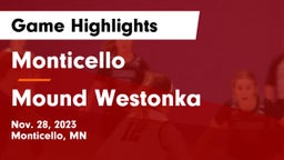 Monticello  vs Mound Westonka  Game Highlights - Nov. 28, 2023
