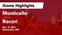 Monticello  vs Rocori  Game Highlights - Dec. 8, 2023