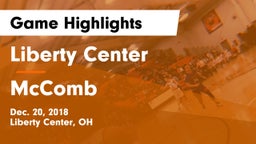 Liberty Center  vs McComb  Game Highlights - Dec. 20, 2018