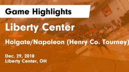 Liberty Center  vs Holgate/Napoleon (Henry Co. Tourney) Game Highlights - Dec. 29, 2018
