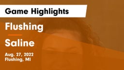 Flushing  vs Saline  Game Highlights - Aug. 27, 2022
