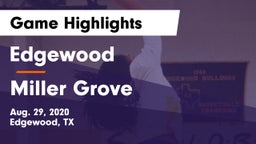 Edgewood  vs Miller Grove Game Highlights - Aug. 29, 2020