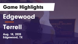 Edgewood  vs Terrell  Game Highlights - Aug. 18, 2020