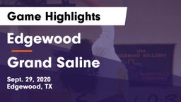 Edgewood  vs Grand Saline  Game Highlights - Sept. 29, 2020
