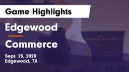 Edgewood  vs Commerce  Game Highlights - Sept. 25, 2020