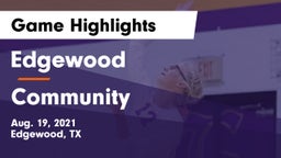 Edgewood  vs Community  Game Highlights - Aug. 19, 2021
