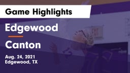 Edgewood  vs Canton  Game Highlights - Aug. 24, 2021
