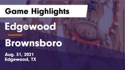 Edgewood  vs Brownsboro  Game Highlights - Aug. 31, 2021