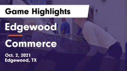 Edgewood  vs Commerce  Game Highlights - Oct. 2, 2021