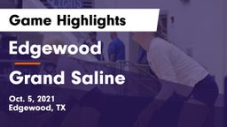 Edgewood  vs Grand Saline  Game Highlights - Oct. 5, 2021