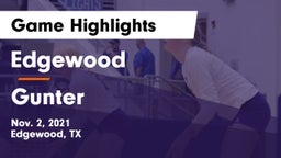 Edgewood  vs Gunter  Game Highlights - Nov. 2, 2021