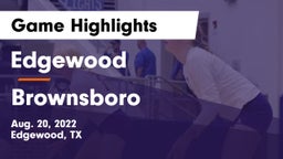 Edgewood  vs Brownsboro  Game Highlights - Aug. 20, 2022