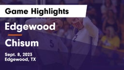 Edgewood  vs Chisum Game Highlights - Sept. 8, 2023