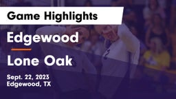 Edgewood  vs Lone Oak  Game Highlights - Sept. 22, 2023