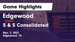 Edgewood  vs S & S Consolidated  Game Highlights - Nov. 2, 2023