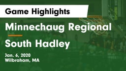 Minnechaug Regional  vs South Hadley  Game Highlights - Jan. 6, 2020