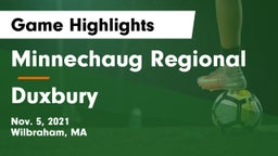 Minnechaug Regional  vs Duxbury  Game Highlights - Nov. 5, 2021