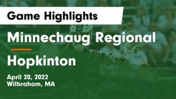 Minnechaug Regional  vs Hopkinton  Game Highlights - April 20, 2022