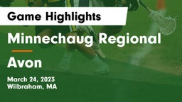 Minnechaug Regional  vs Avon  Game Highlights - March 24, 2023