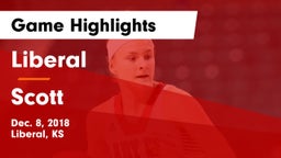 Liberal  vs Scott  Game Highlights - Dec. 8, 2018