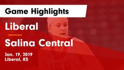 Liberal  vs Salina Central Game Highlights - Jan. 19, 2019
