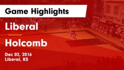 Liberal  vs Holcomb  Game Highlights - Dec 02, 2016