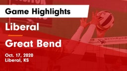 Liberal  vs Great Bend Game Highlights - Oct. 17, 2020