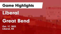 Liberal  vs Great Bend  Game Highlights - Oct. 17, 2023