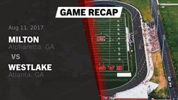 Recap: Milton  vs. Westlake  2017