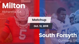 Matchup: Milton  vs. South Forsyth  2018
