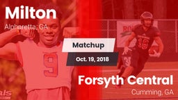 Matchup: Milton  vs. Forsyth Central  2018