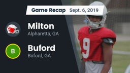 Recap: Milton  vs. Buford  2019