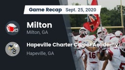 Recap: Milton  vs. Hapeville Charter Career Academy 2020