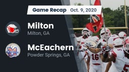Recap: Milton  vs. McEachern  2020