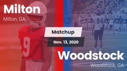 Matchup: Milton  vs. Woodstock  2020