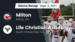 Recap: Milton  vs. Life Christian Academy  2021