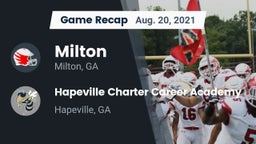 Recap: Milton  vs. Hapeville Charter Career Academy 2021