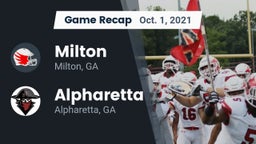 Recap: Milton  vs. Alpharetta  2021