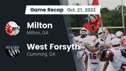 Recap: Milton  vs. West Forsyth  2022