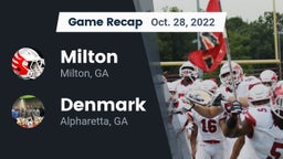 Recap: Milton  vs. Denmark  2022