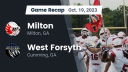 Recap: Milton  vs. West Forsyth  2023
