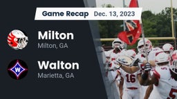 Recap: Milton  vs. Walton  2023