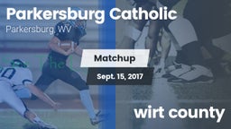 Matchup: Parkersburg vs. wirt county  2017